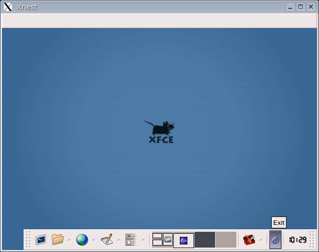 Exiting XFCE