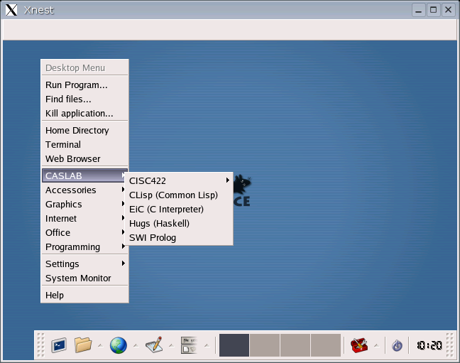 XFCE Menu