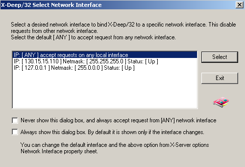 Network Config Dialog